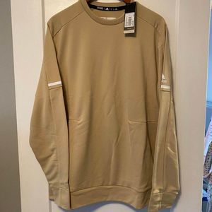 NEW Adidas Men's Game Player Crew Light Tan Khaki Sweatshirt NWT Size Large & XL